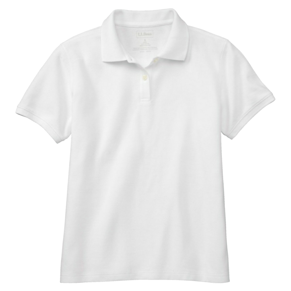 L.L Bean Women’s White Short Sleeve Polo Shirt 1X Plus